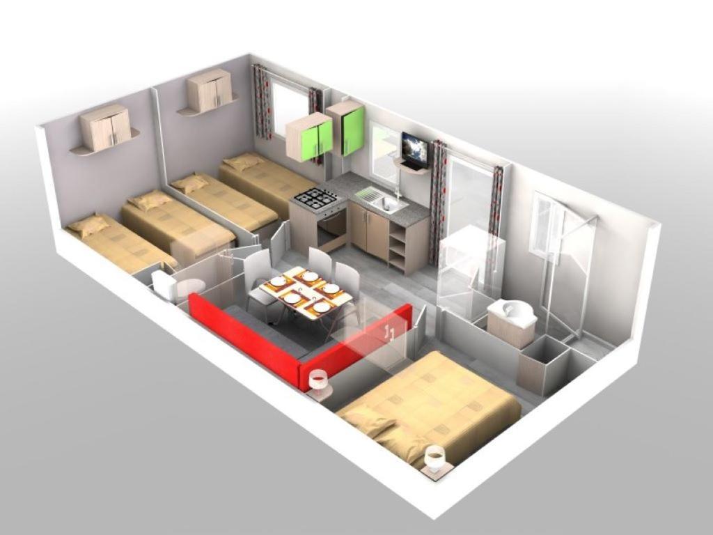 Mobilhome Chez Sylvie Au Camping De Pujol Argelès-sur-Mer Exteriör bild